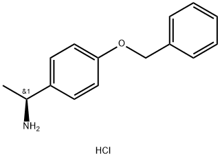 (S)-1-(4-phenylmethoxyphenyl)ethanamine hydrochloride Structure