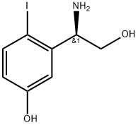 3-[(1R)-1-amino-2-hydroxyethyl]-4-iodophenol Structure