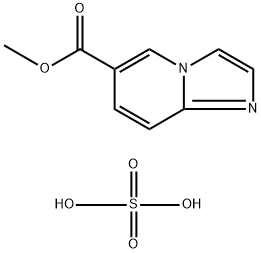 Imidazo[1,2-a]pyridine-6-carboxylic acid, methyl ester, sulfate (1:1) Structure