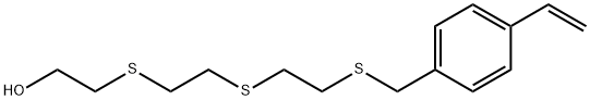 2-[[2-[[2-[[(4-ethenylphenyl)methyl]thio]ethyl]thio]ethyl]thio] ethanol Structure