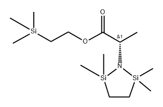 1-Aza-2,5-disilacyclopentane-1-acetic  acid,  -alpha-,2,2,5,5-pentamethyl-,  2-(trimethylsilyl)ethyl  ester,  (S)-  (9CI) Structure