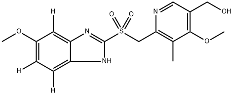 5-Hydroxy Omeprazole sulfone-d3 구조식 이미지