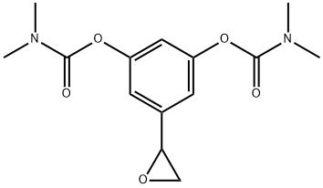 Carbamic acid, N,N-dimethyl-, C,C'-[5-(2-oxiranyl)-1,3-phenylene] ester 구조식 이미지