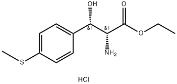 D-Phenylalanine, β-hydroxy-4-(methylthio)-, ethyl ester, hydrochloride, threo- (9CI) 구조식 이미지