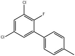 3,5-Dichloro-2-fluoro-4'-methyl-1,1'-biphenyl Structure