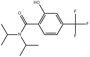 2-Hydroxy-N,N-bis(1-methylethyl)-4-(trifluoromethyl)benzamide Structure