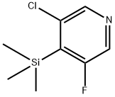 3-Chloro-5-fluoro-4-(trimethylsilyl)pyridine Structure