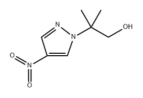 2-Methyl-2-(4-nitro-pyrazol-1-yl)-propan-1-ol Structure