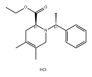 (6S)-1-<(R)-1-phenylethyl>-6-ethoxycarbonyl-3,4-dimethyl-3,4-didehydropiperidine Structure