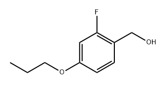 (2-Fluoro-4-propoxyphenyl)methanol Structure