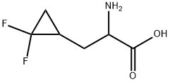 Cyclopropanepropanoic acid, α-amino-2,2-difluoro- 구조식 이미지