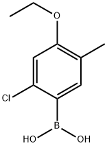 (2-Chloro-4-ethoxy-5-methylphenyl)boronic acid Structure