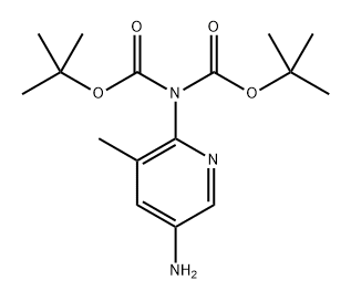 Imidodicarbonic acid, 2-(5-amino-3-methyl-2-pyridinyl)-, 1,3-bis(1,1-dimethylethyl) ester Structure