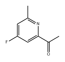 1-(4-FLUORO-6-METHYLPYRIDIN-2-YL)ETHANONE 구조식 이미지