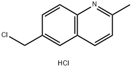 6-(Chloromethyl)-2-methylquinoline hydrochloride 구조식 이미지