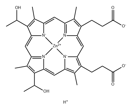 zinc hematoporphyrin Structure