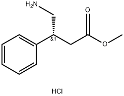 Benzenepropanoic acid, β-(aminomethyl)-, methyl ester, hydrochloride, (R)- (9CI) 구조식 이미지