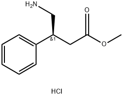 Benzenepropanoic acid, β-(aminomethyl)-, methyl ester, hydrochloride, (S)- (9CI) 구조식 이미지