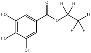 Benzoic acid, 3,4,5-trihydroxy-, ethyl-1,1,2,2,2-d5 ester Structure