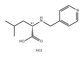 2-((pyridin-4-yl)methylamino)-4-methylpentanoic acid hydrochloride Structure