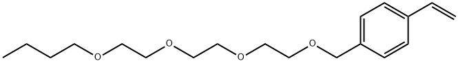 1-(4-Ethenylphenyl)-2,5,8,11-tetraoxapentadecane 구조식 이미지