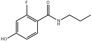 2-fluoro-4-hydroxy-N-propylbenzamide Structure
