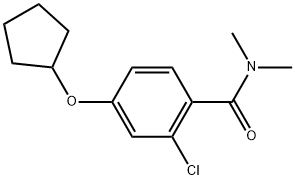 2-Chloro-4-(cyclopentyloxy)-N,N-dimethylbenzamide Structure