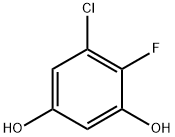 5-chloro-4-fluorobenzene-1,3-diol Structure