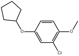 2-Chloro-4-(cyclopentyloxy)-1-methoxybenzene Structure