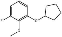 1-(Cyclopentyloxy)-3-fluoro-2-methoxybenzene Structure