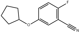 5-(Cyclopentyloxy)-2-fluorobenzonitrile Structure