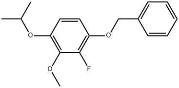 2-Fluoro-3-methoxy-4-(1-methylethoxy)-1-(phenylmethoxy)benzene Structure
