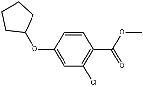 Methyl 2-chloro-4-(cyclopentyloxy)benzoate Structure