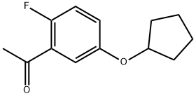 1-[5-(Cyclopentyloxy)-2-fluorophenyl]ethanone Structure