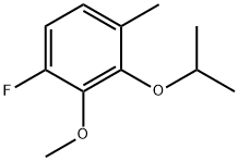 1-Fluoro-2-methoxy-4-methyl-3-(1-methylethoxy)benzene Structure