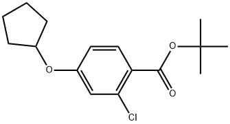 1,1-Dimethylethyl 2-chloro-4-(cyclopentyloxy)benzoate Structure