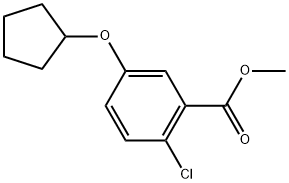 Methyl 2-chloro-5-(cyclopentyloxy)benzoate Structure