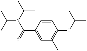 3-Methyl-4-(1-methylethoxy)-N,N-bis(1-methylethyl)benzamide Structure