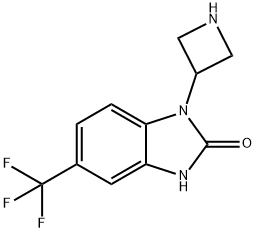 3-(azetidin-3-yl)-6-(trifluoromethyl)-1H-benzimidazol-2-one Structure