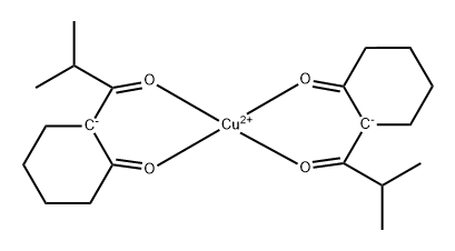 Bis(2-butyrylcyclohexanonato)copper(II) Structure