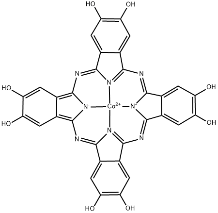 (2,3,9,10,16,17,23,24-octahydroxyphthalocyaninato)cobalt(II) Structure