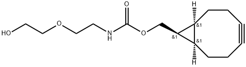 Carbamic acid, N-[2-(2-hydroxyethoxy)ethyl]-, (1R,8S)-bicyclo[6.1.0]non-4-yn-9-ylmethyl ester, rel- Structure