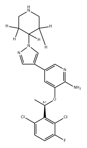 Crizotinib-d5 Structure