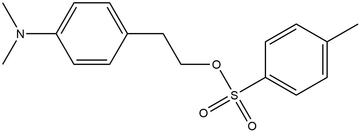 Benzeneethanol, 4-(dimethylamino)-, 1-(4-methylbenzenesulfonate) Structure