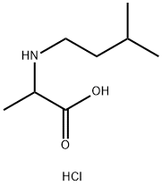 2-[(3-Methylbutyl)amino]propanoic acid hydrochloride Structure