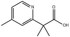 2-Pyridineacetic acid, α,α,4-trimethyl- Structure