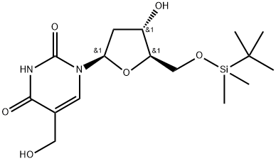 Thymidine, 5'-O-[(1,1-dimethylethyl)dimethylsilyl]-α-hydroxy- Structure