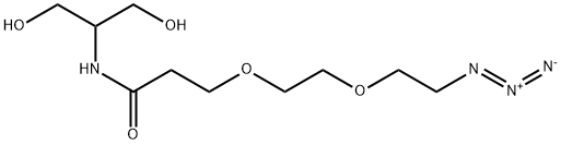 2-(Azido-PEG2-amido)-1,3-propandiol Structure