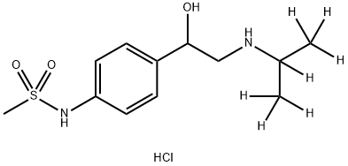 (±)-Sotalol-d7 HCl (iso-propyl-d7) Structure