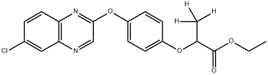 (±)-Quizalofop-ethyl-d3 (propionate-3,3,3-d3) Structure